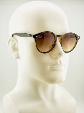 Ray-Ban Blaze Sunglasses RB2180 Polished Havana Frame with Brown Gradient lenses